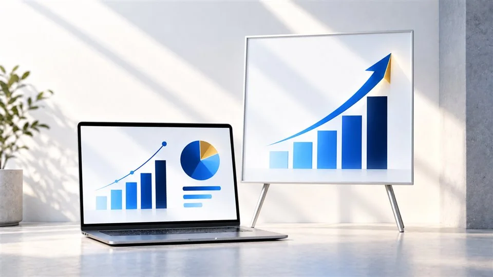 Apresentação e infográfico profissional