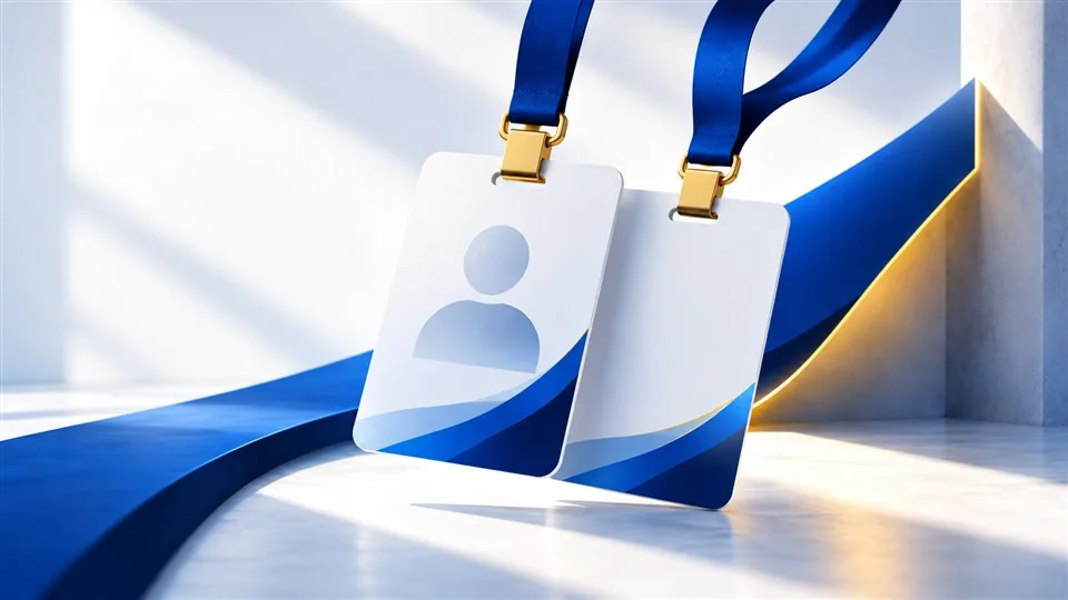 Crachás personalizados com foto e cordão